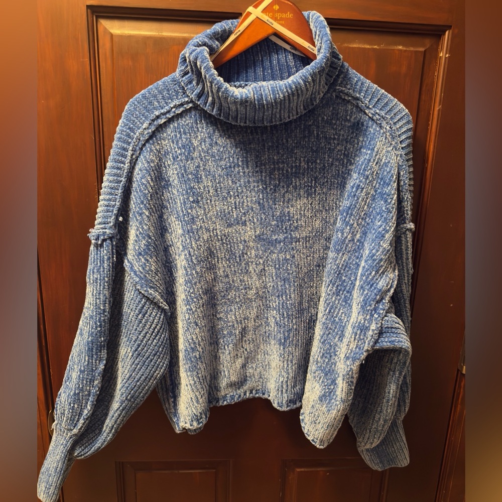 Arula Blue Turtleneck Sweater